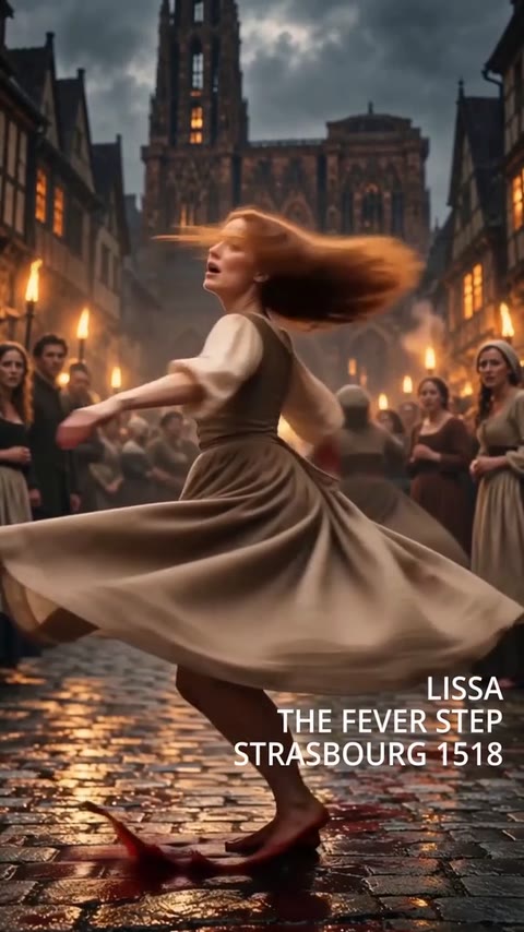 Video still from The Fever Step, the Strasbourg dancing mania